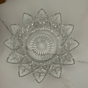 Beautiful two clear dishes